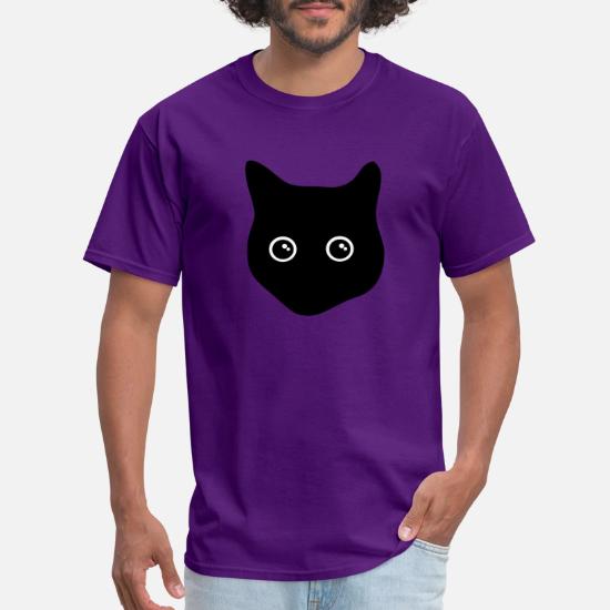 cat, black cat, cat face' Men's T-Shirt 